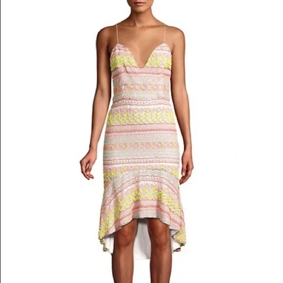 Alice + Olivia Beaded Amina Dress - Picture 1 of 16